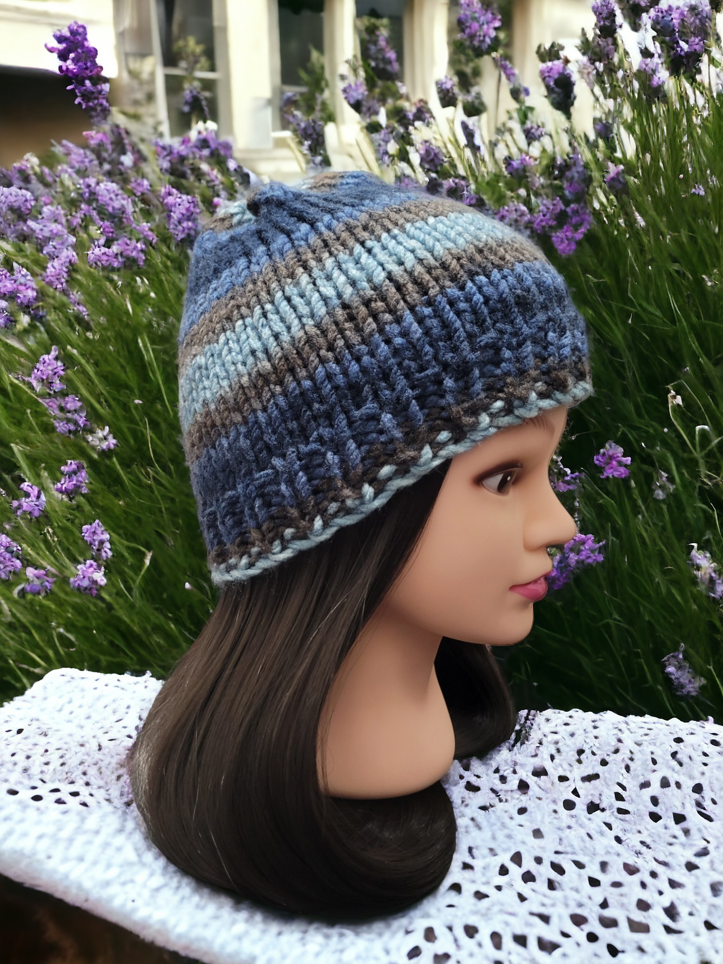 Blue Oreo Beanie